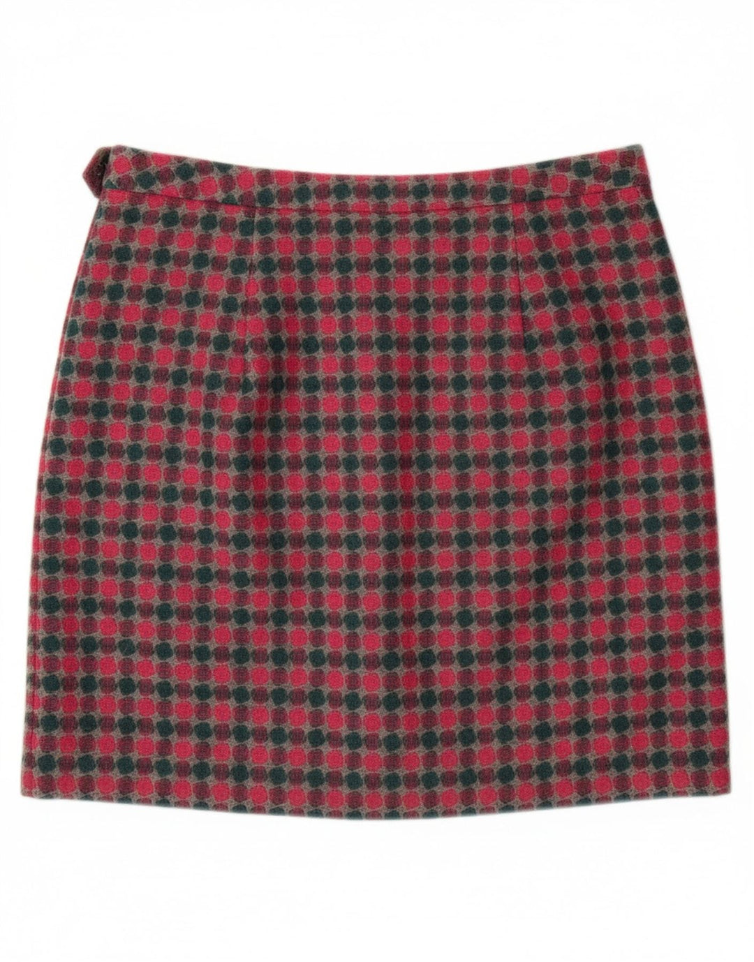 LAURA ASHLEY Mini jupe femme UK 16 Large W36 laine tachetée multicolore