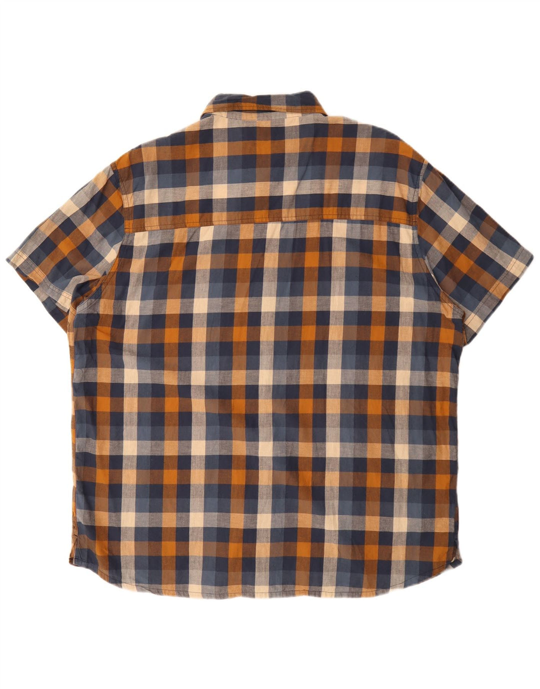 Mountain Warehouse Chemise à manches courtes pour homme en coton à carreaux multicolore 3XL