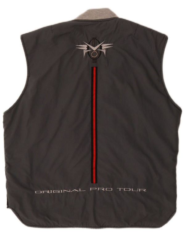 Lotto Gilet réversible graphique pour homme UK 40 Large Noir Polyester