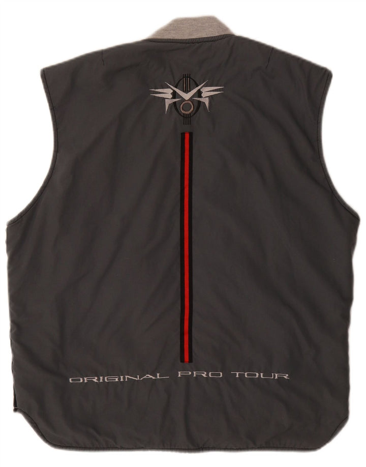 Lotto Gilet réversible graphique pour homme UK 40 Large Noir Polyester