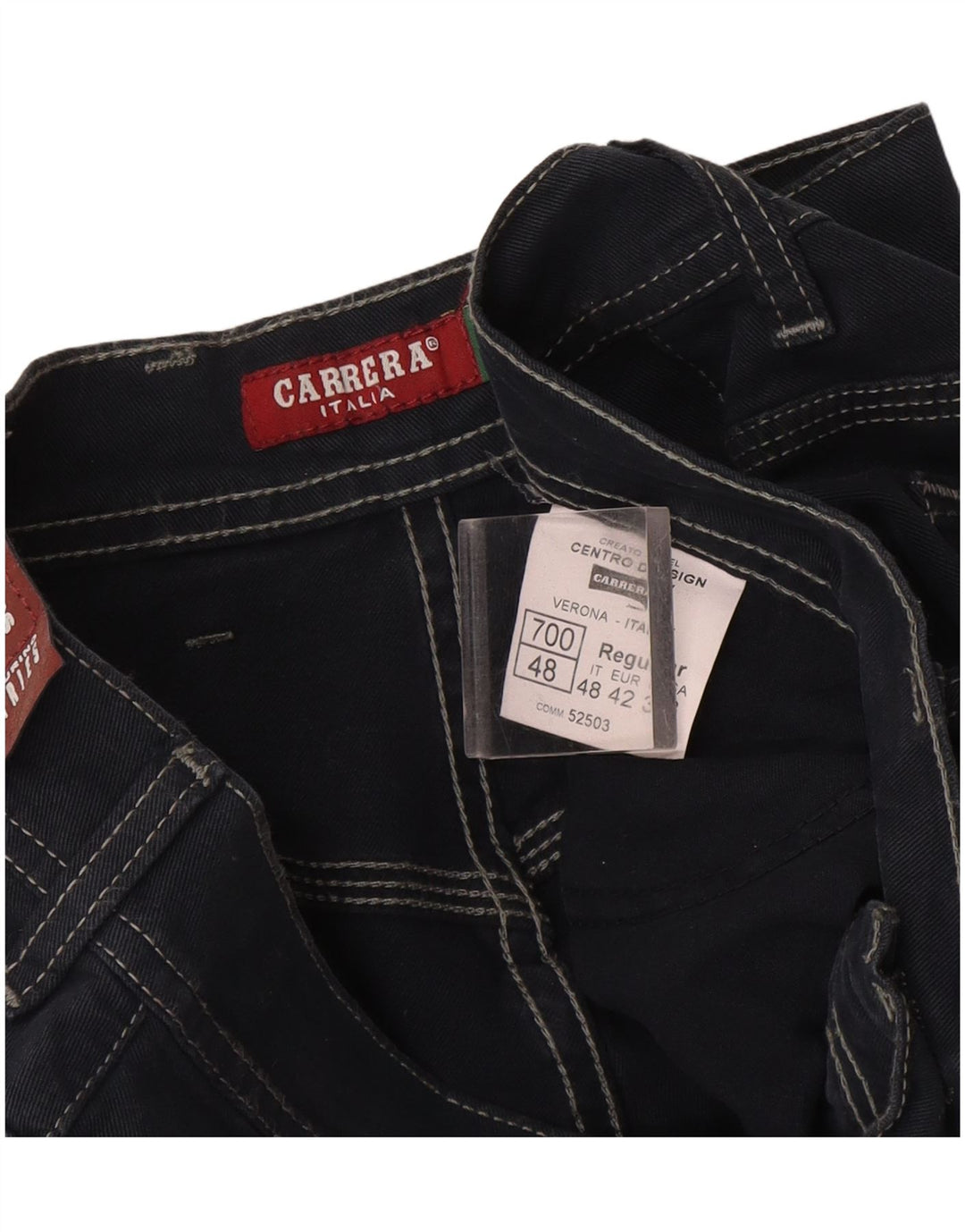 Carrera Jean droit homme IT 48 Medium W33 L34 bleu marine coton