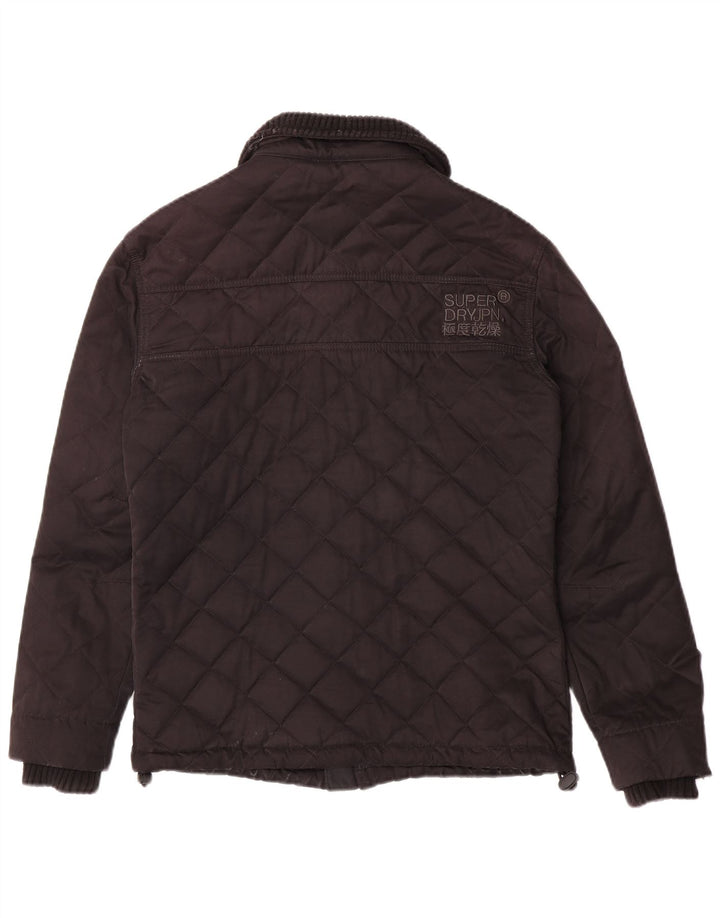 Superdry Veste matelassée The Windhiker pour homme UK 40 Large Noir