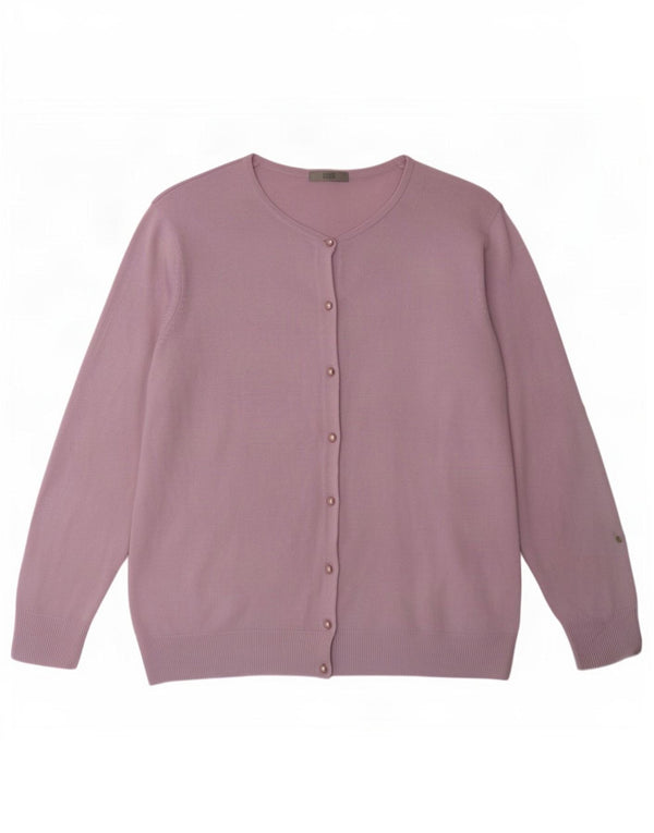 Marks & Spencer Pull Cardigan Femme UK 16 Grand Acrylique Violet