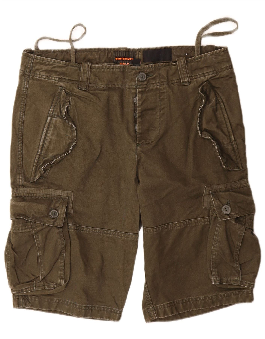 Superdry Short Cargo W34 Large Kaki Cotton Army Homme