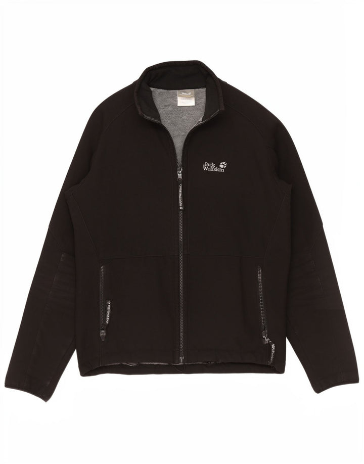 Jack Wolfskin Veste Bomber Femme UK 36/38 Moyen Noir Polyester