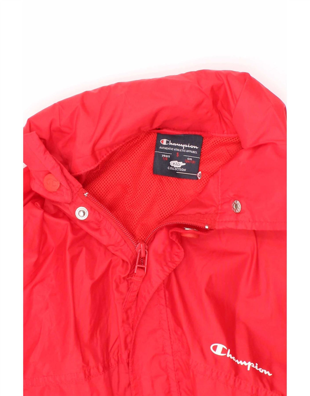 Champion Veste de pluie à capuche pour garçon 7-8 ans Petit Rouge