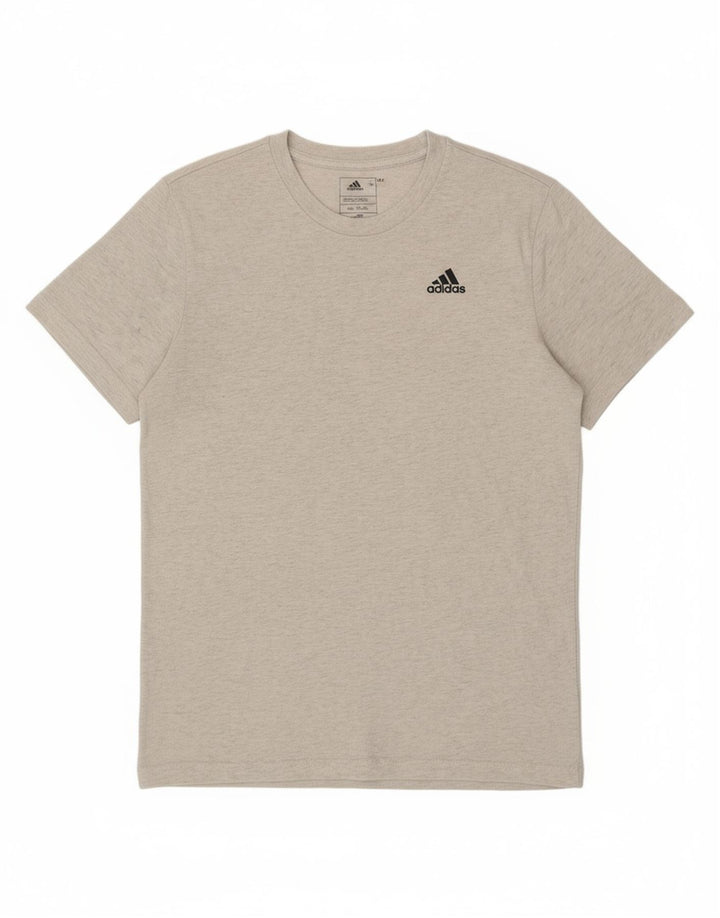 ADIDAS Mens T-Shirt Top Medium Grey Cotton