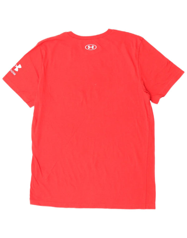 Under Armour T-Shirt Graphique Garçon 13-14 ans XL Rouge Coton