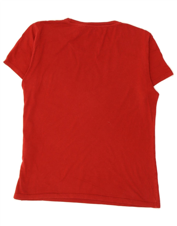 LEVI'S Mens Graphic T-Shirt Top Medium Red Cotton Vintage Levi's and Second-Hand Levi's from Messina Hembry 