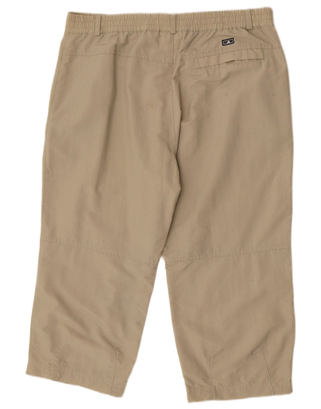 Adidas Pantalon Capri de Randonnée Homme W32 L20 Kaki Polyamide