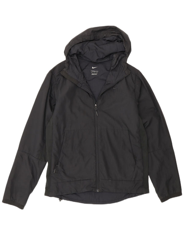 Nike Veste de survêtement à capuche Therma-Fit pour homme Petit Noir Polyester