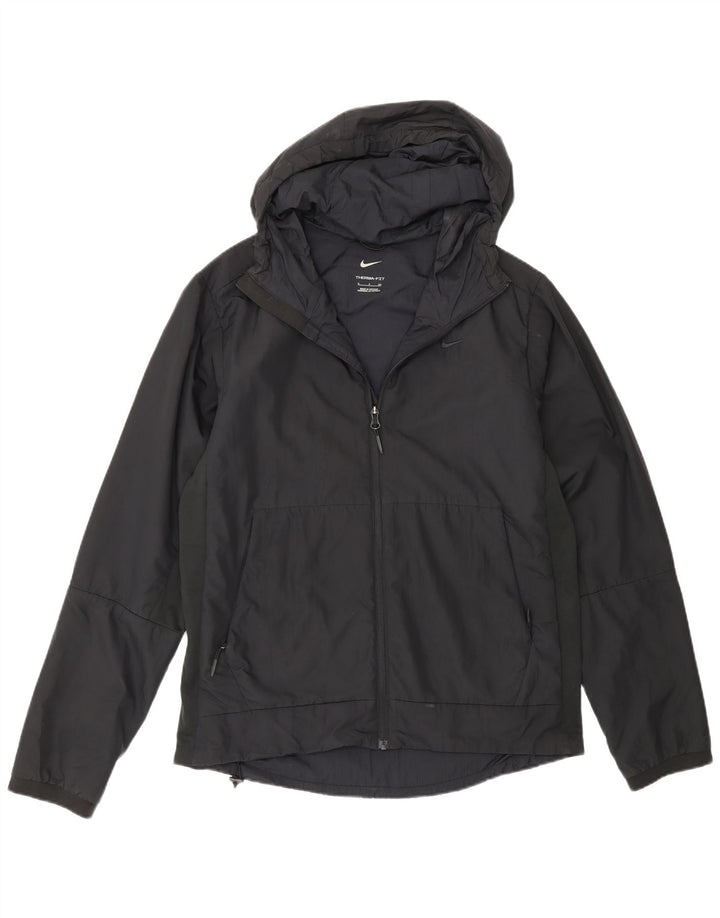Nike Veste de survêtement à capuche Therma-Fit pour homme Petit Noir Polyester