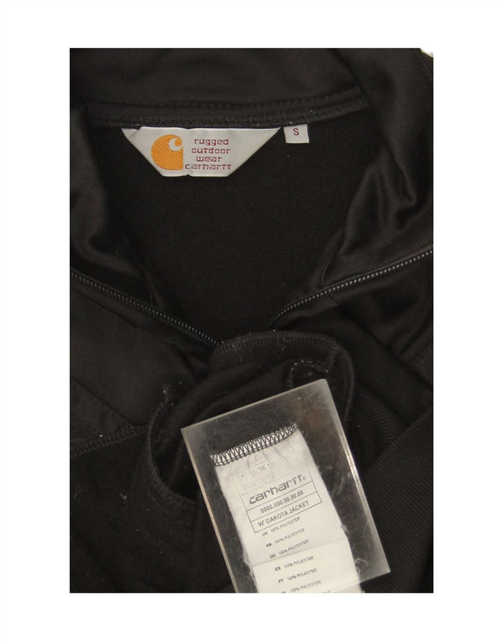 CARHARTT Womens Tracksuit Top Jacket UK 10 Small Black Polyester Vintage Carhartt and Second-Hand Carhartt from Messina Hembry 