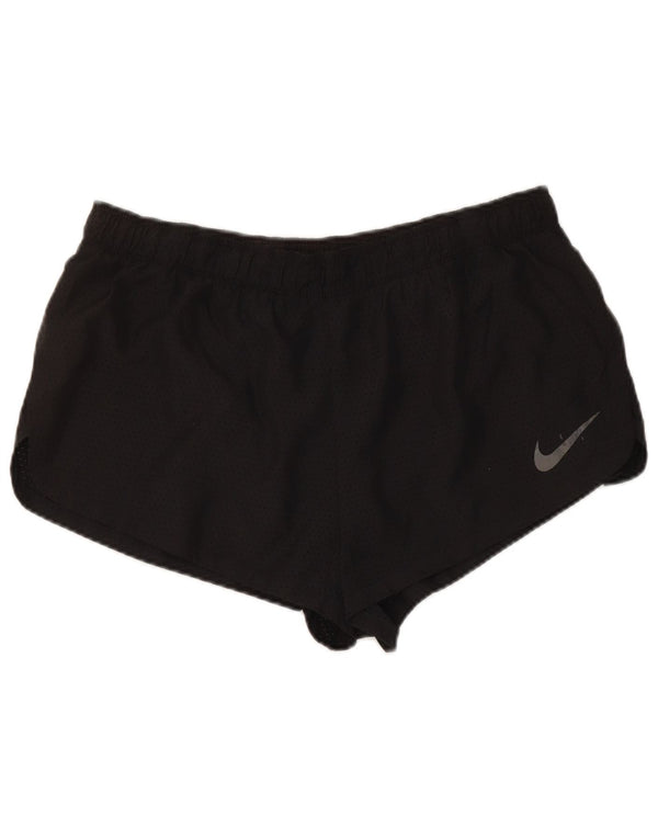 Nike Short de sport Dri Fit pour femme UK 16 Large Noir Polyester