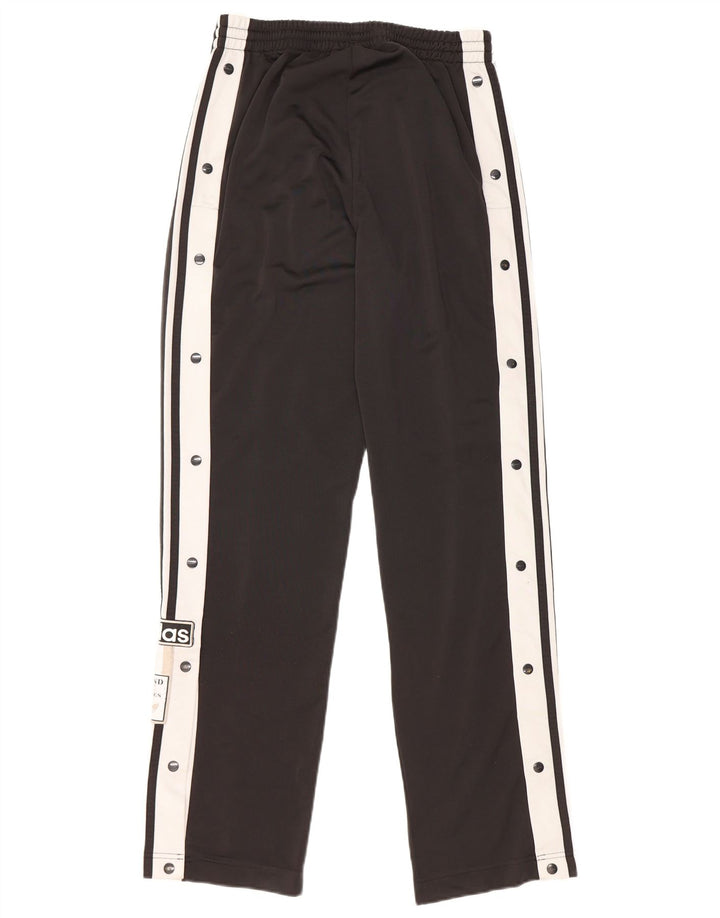 ADIDAS Pantalon de survêtement graphique pour femme UK 10 Small Black Colourblock