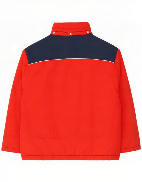 Nike Boys Padded Jacket 12-13 Years Large Red Colourblock Nylon