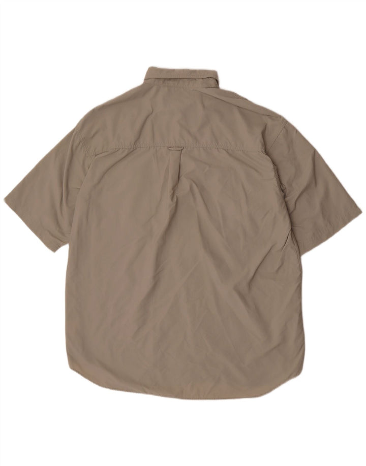 Columbia Chemise à Manches Courtes Homme XL Beige Nylon