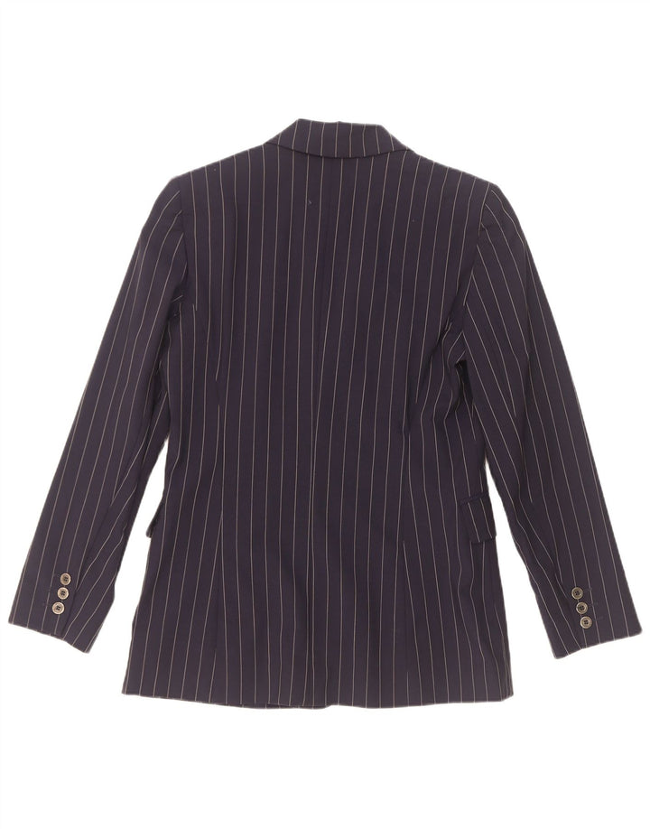 Belfe & Femme Veste Blazer 3 Boutons IT 42 Laine À Rayures Bleu Marine Moyen
