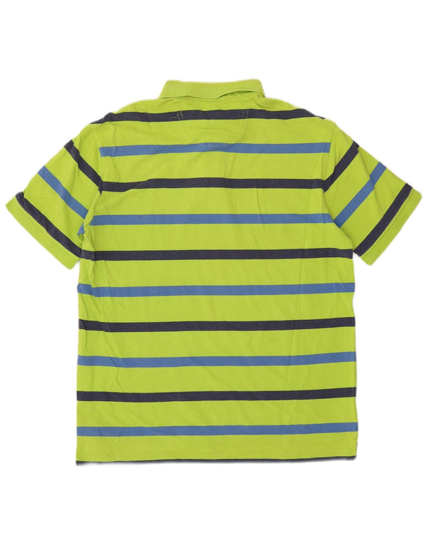 Izod Polo Homme Grand Coton Rayé Vert