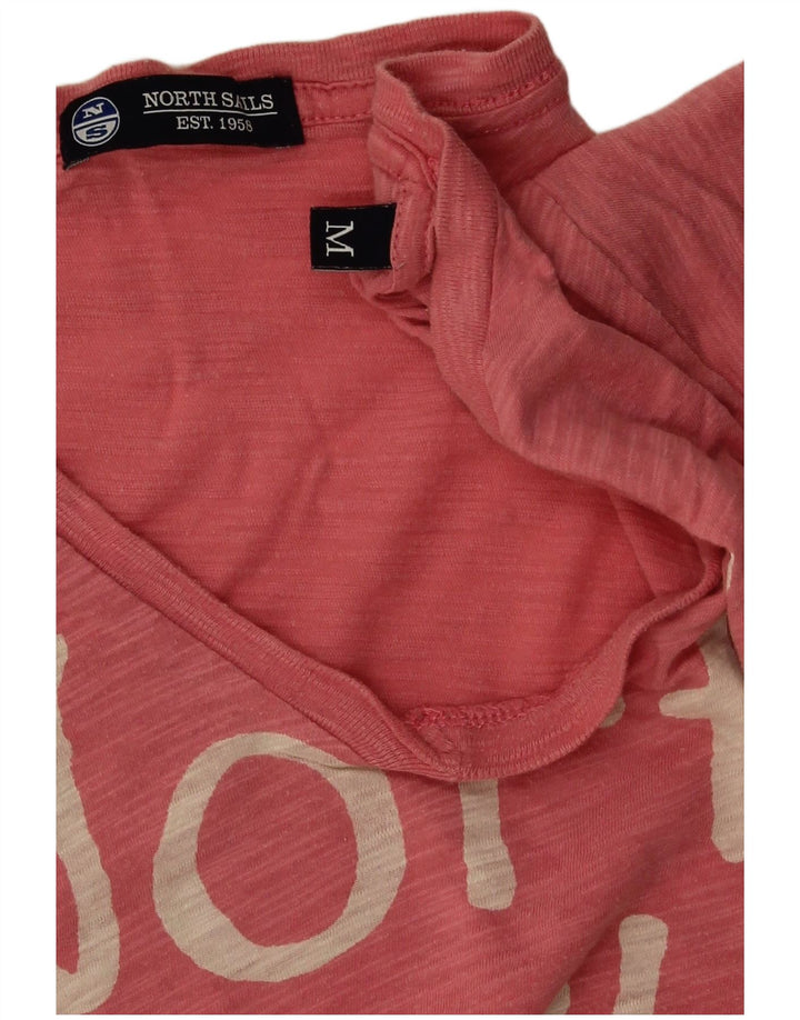 North Sails T-shirt graphique pour femme UK 14 Rose moyen moucheté