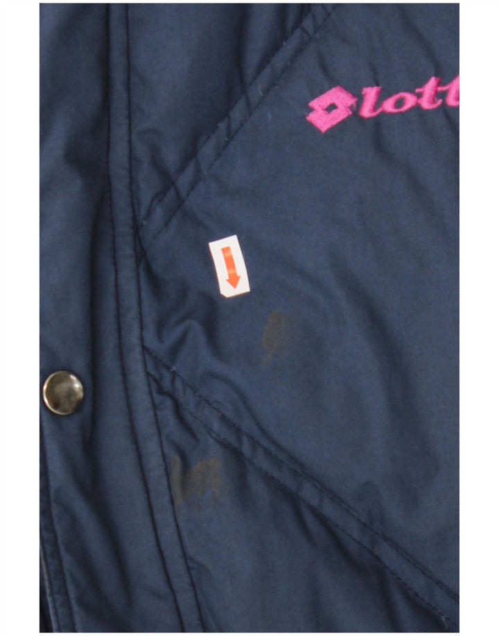 Lotto Veste matelassée réversible pour homme UK 36 Small Bleu marine Polyester