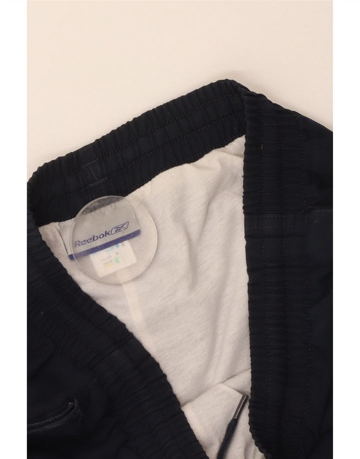 Reebok Pantalon de survêtement pour femme UK 12 Bleu marine moyen