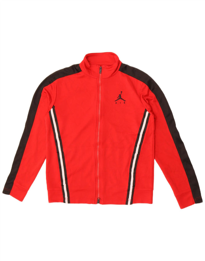 Jordan Veste de survêtement pour garçon 12-13 ans XL Rouge Colorblock Polyester