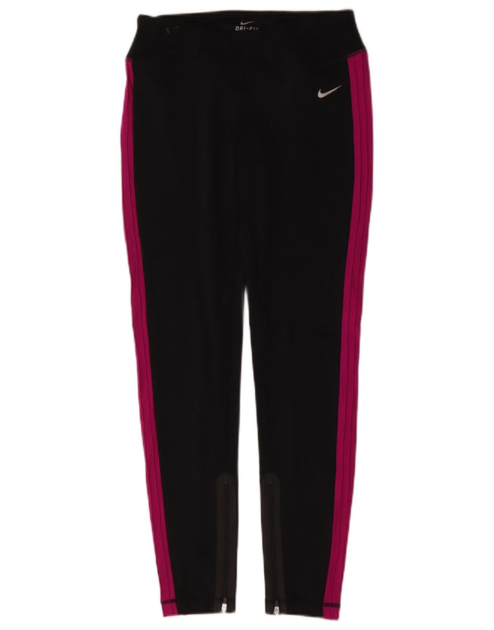 Nike Legging Dri Fit pour femme UK 8 Small Noir Colorblock