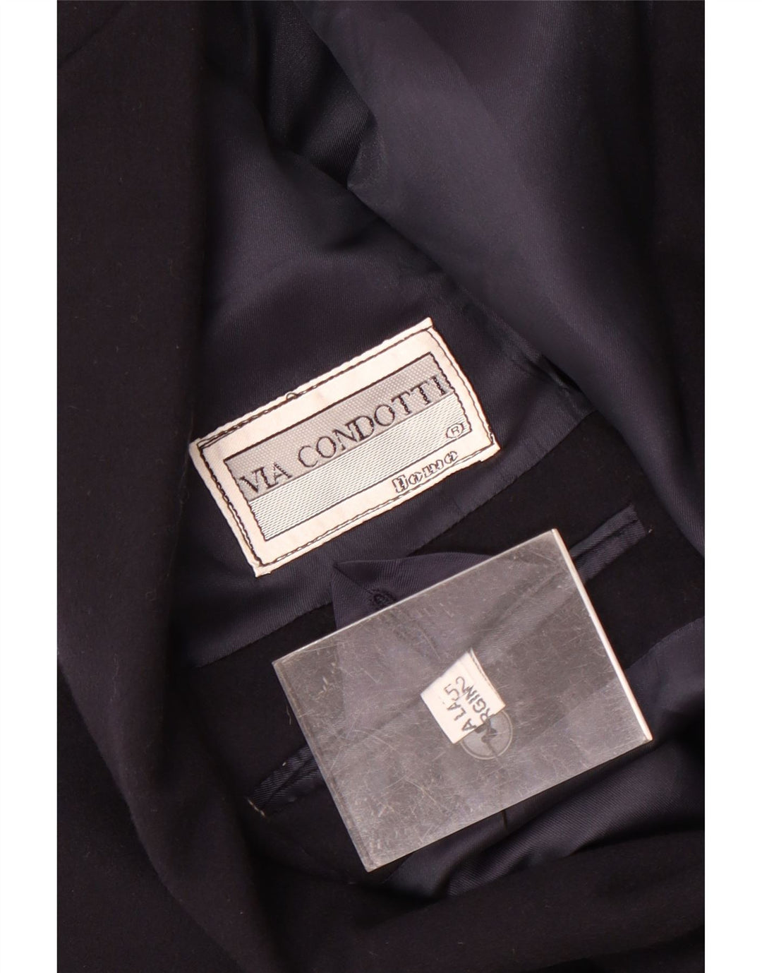 VIA CONDOTTI Veste Blazer 2 Boutons Homme IT 52 XL Bleu Marine Laine