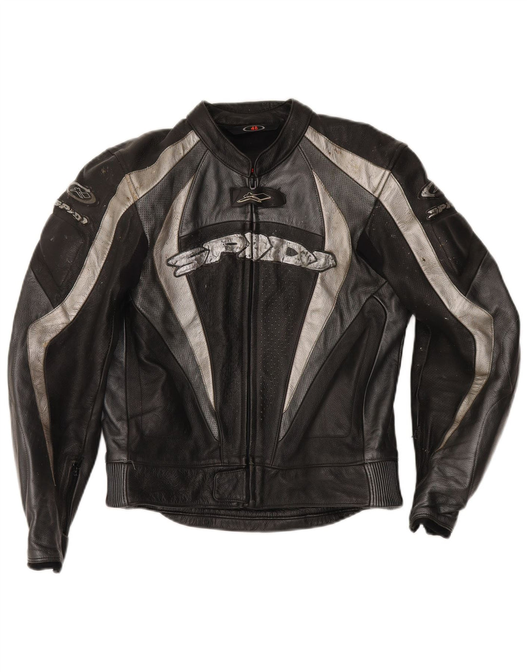 Spidi Ensemble moto graphique 2 pièces pour homme Taille 48 Cuir noir moyen