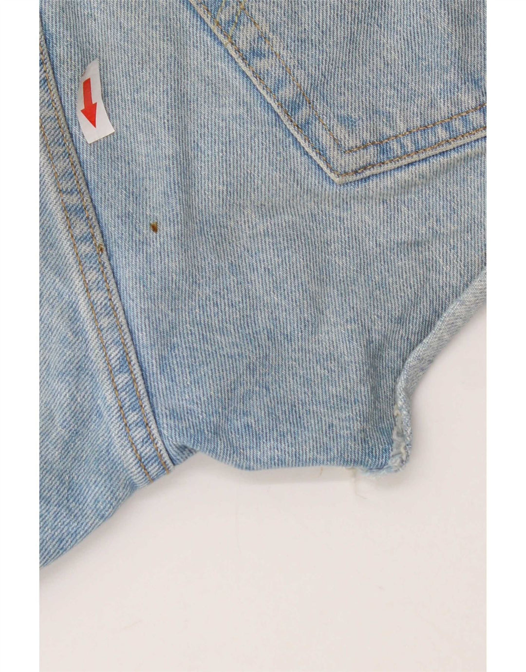 Levi's Short en Jean 501 Distressed Femme W26 Petit Bleu Coton