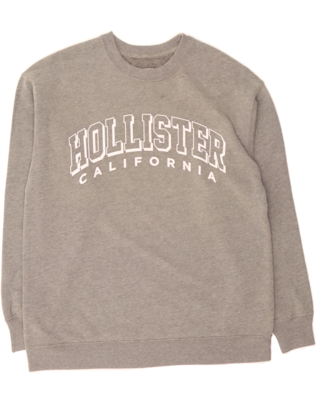 HOLLISTER Mens Sweatshirt Jumper XS Grey Cotton Vintage Hollister and Second-Hand Hollister from Messina Hembry 