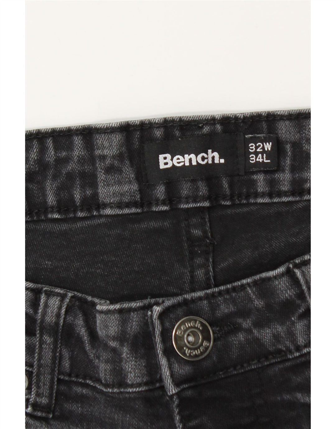 Bench Jean Slim Homme W32 L32 Coton Noir