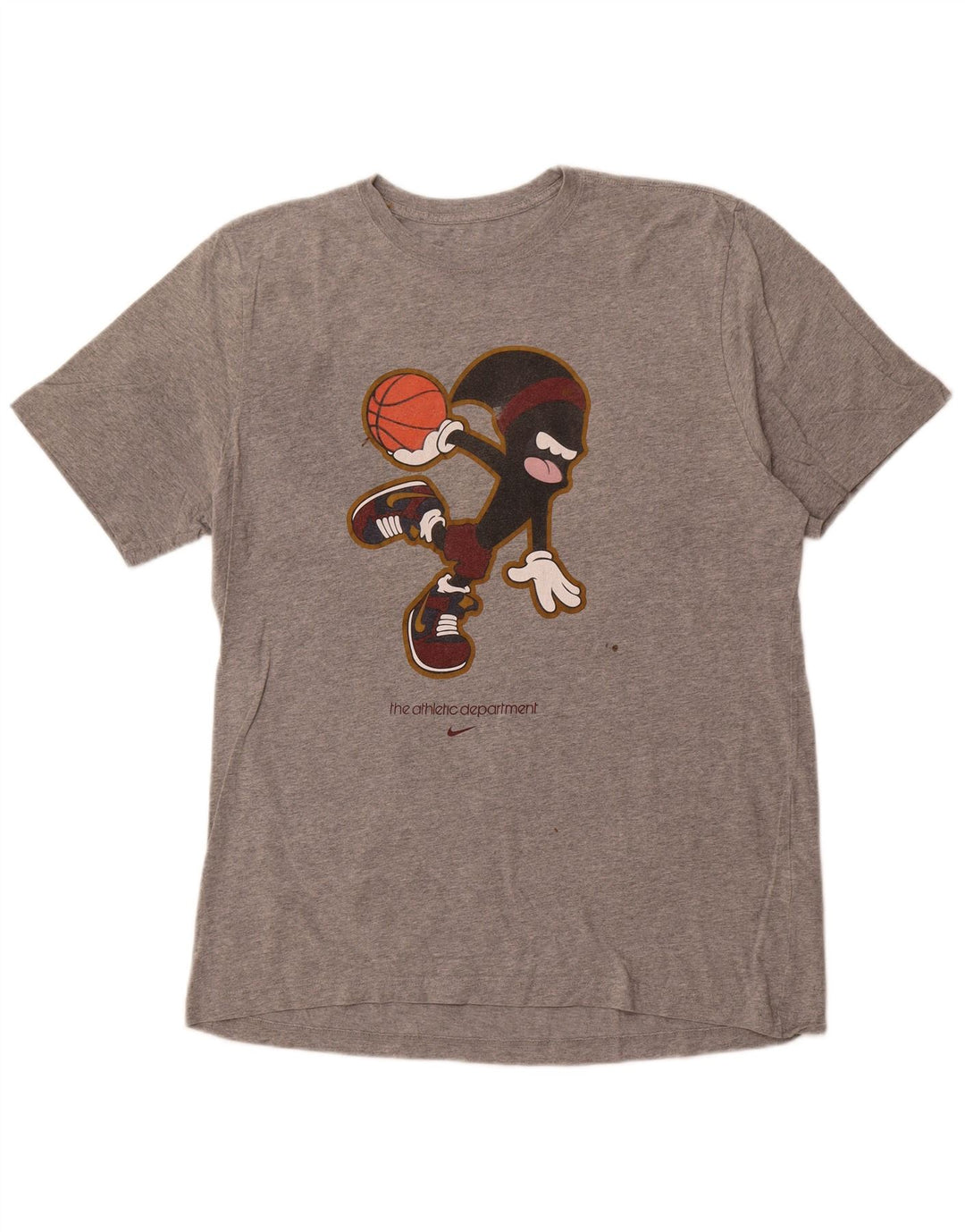 NIKE T-shirt graphique coupe standard pour homme XL Gris Coton