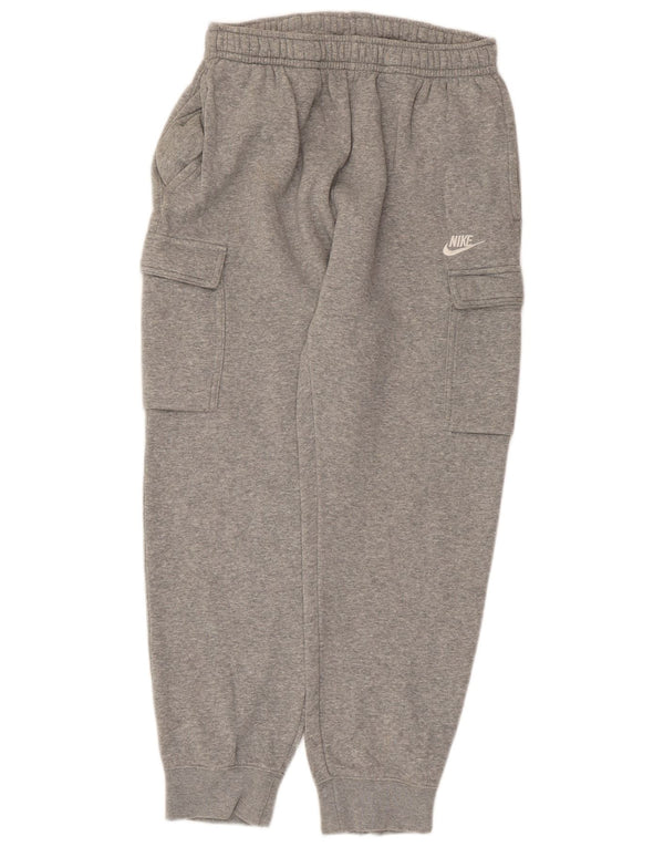 Nike Pantalon de survêtement court cargo en coton moucheté gris moyen pour homme