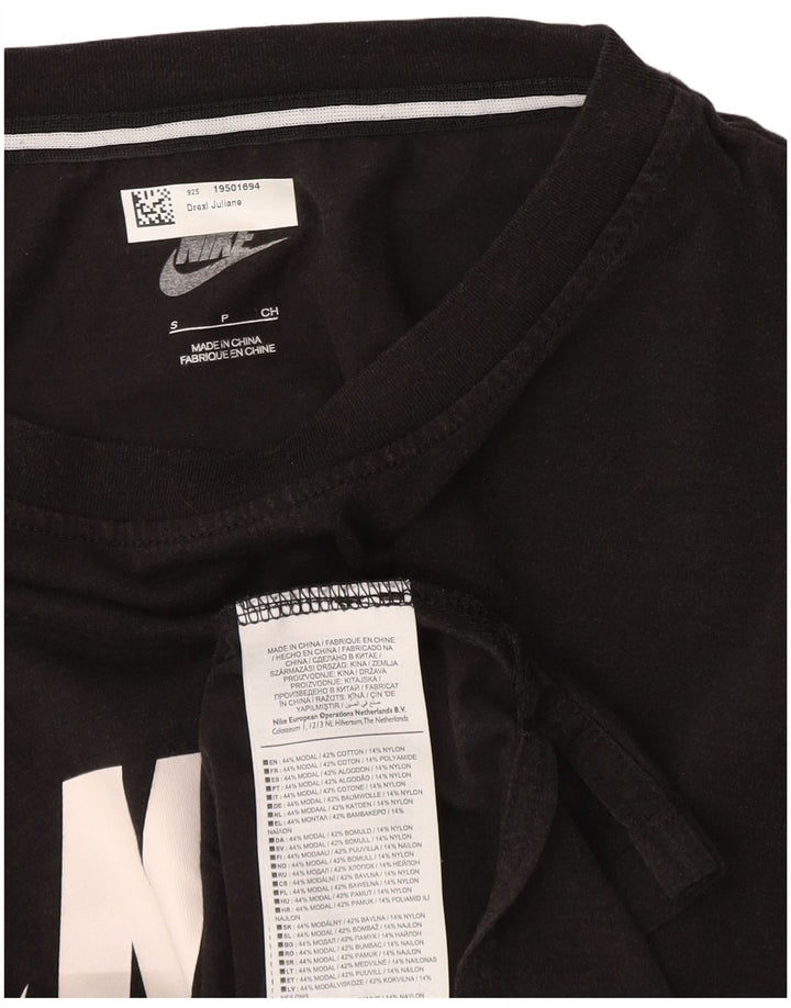 Nike T-shirt graphique pour homme, petit, noir, modal