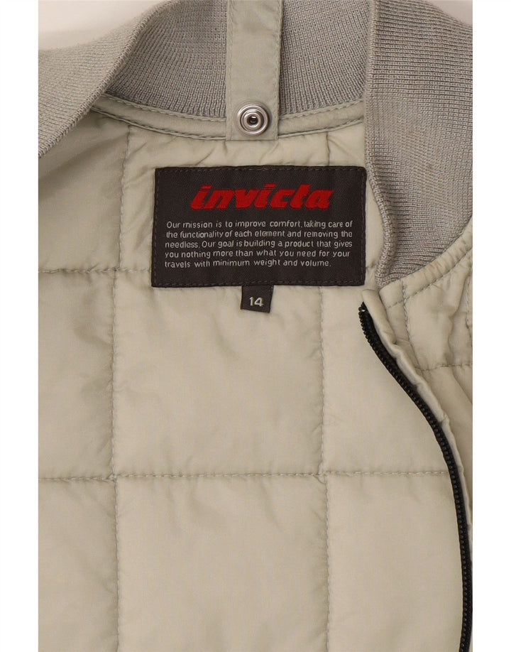 Invicta Gilet rembourré garçon 13-14 ans Vert Polyester