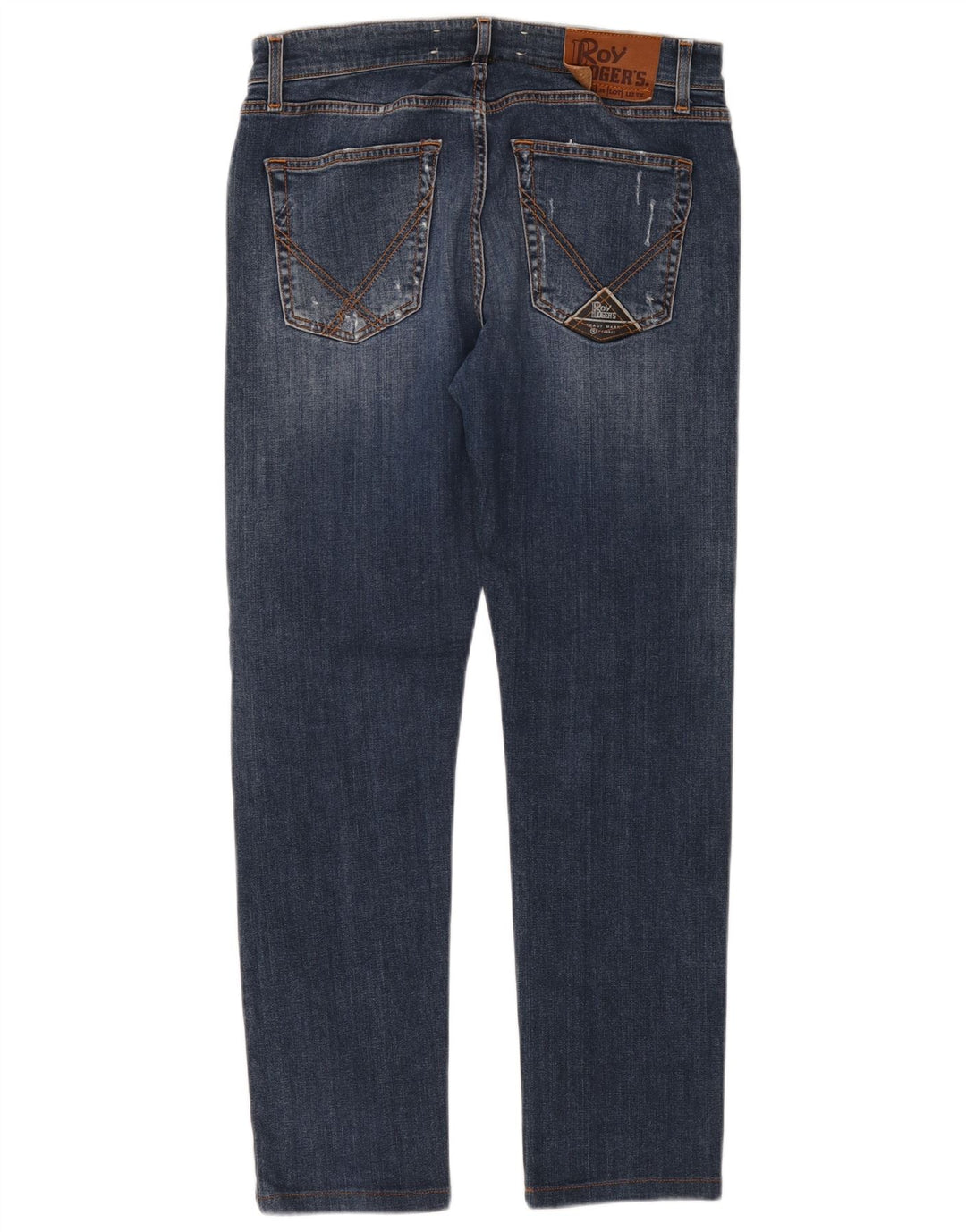 Roy Rogers Jean slim vieilli pour homme W34 L29 en coton bleu