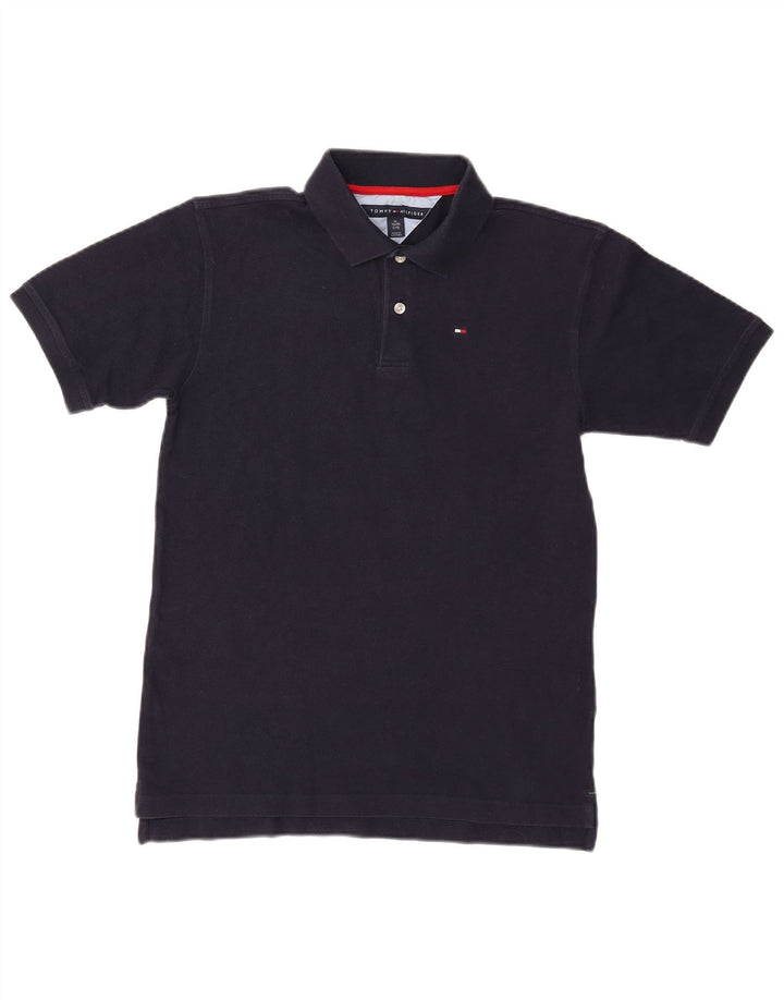 TOMMY HILFIGER Polo Garçon 15-16 ans XL Bleu Marine Coton