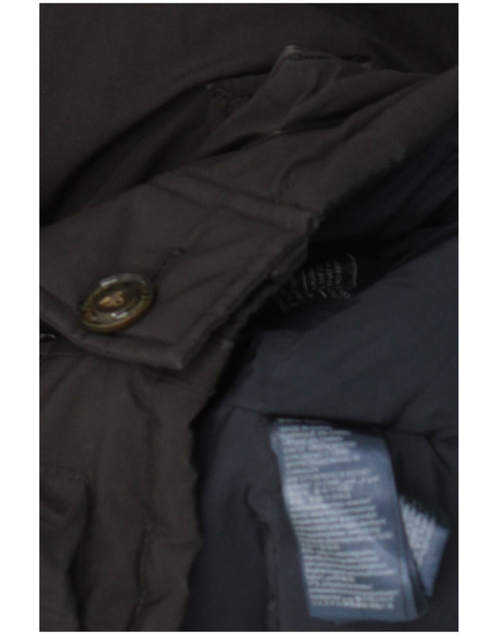 Tommy Hilfiger Veste matelassée à capuche pour homme UK 38 Coton noir moyen