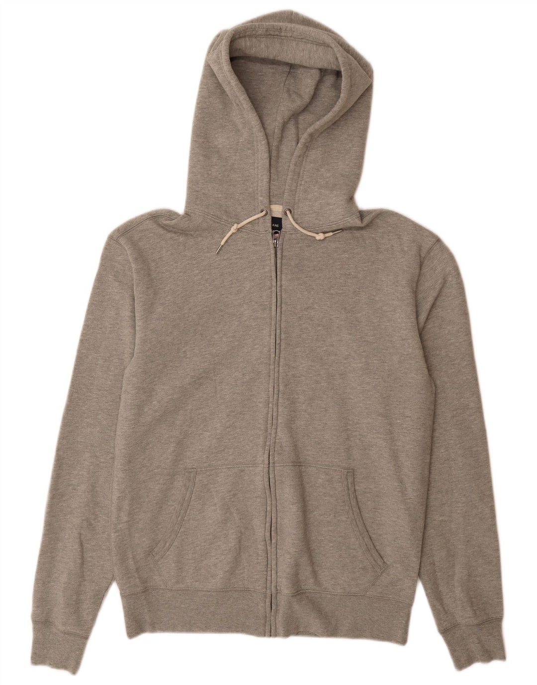 J. CREW Pull à capuche zippé pour homme en coton moucheté gris moyen
