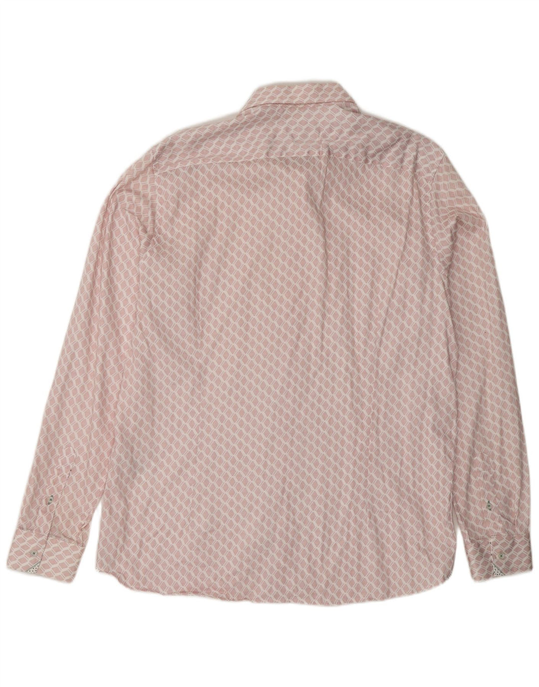 TED BAKER Chemise Homme Taille 6 2XL Coton Géométrique Rose