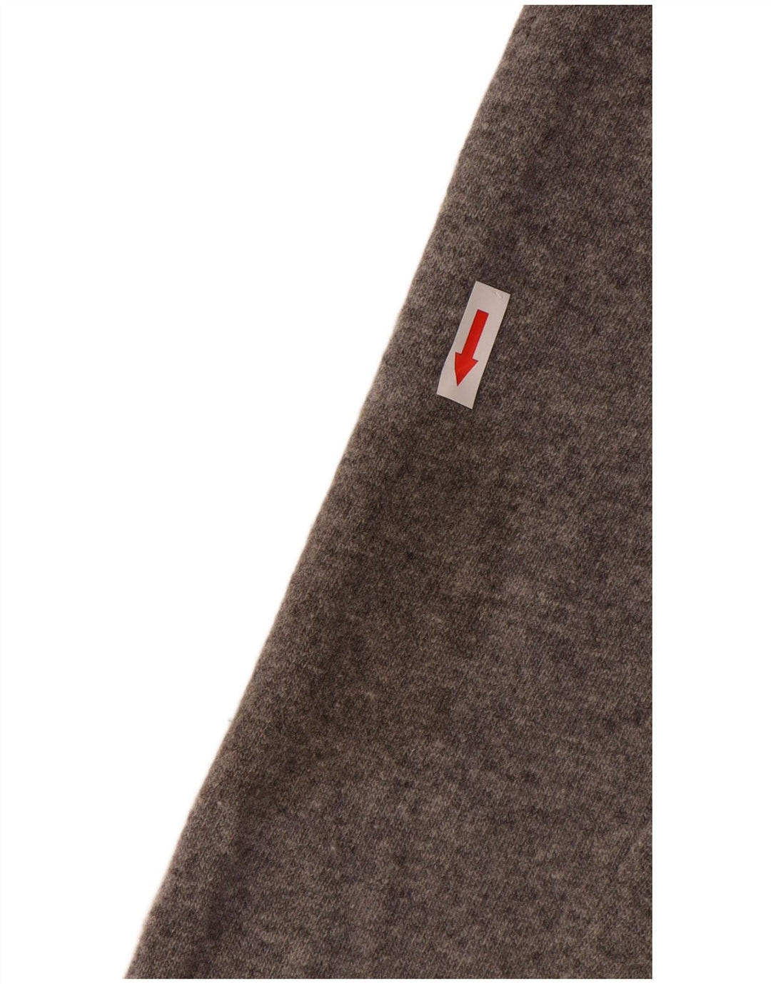 Benetton Pull Cardigan Femme UK 10 Petite Laine Grise