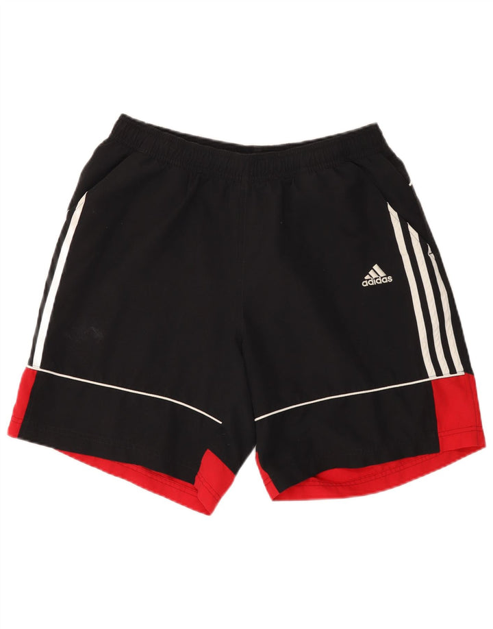 Adidas Short de sport pour homme en polyester color block noir moyen