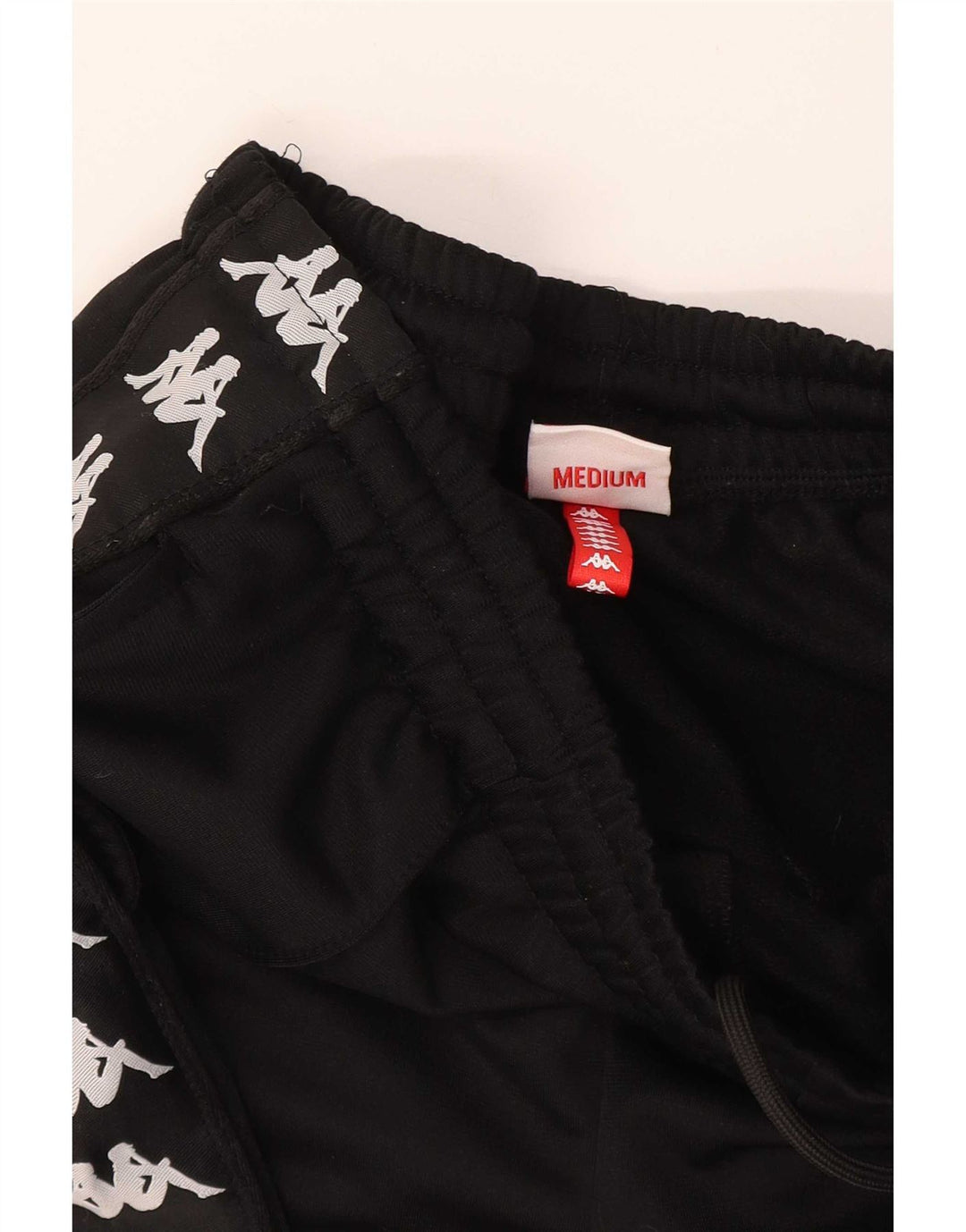 Kappa Pantalon de survêtement graphique pour femme UK 14 Medium Noir