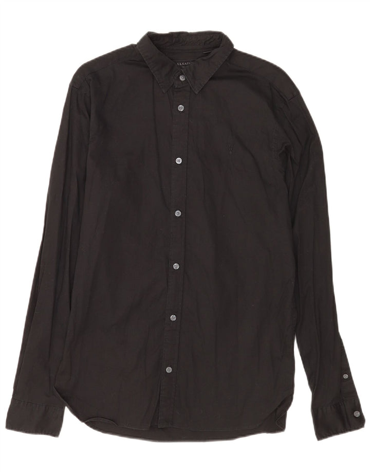 All Saints Chemise Homme Petit Noir Coton