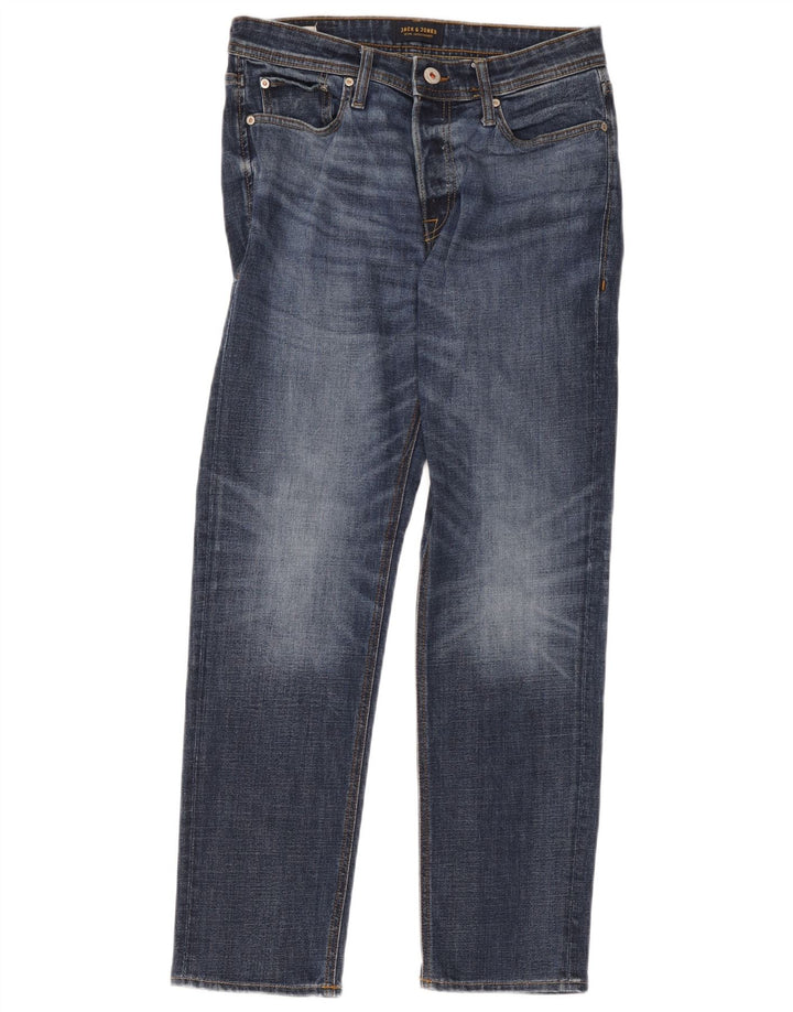 Jack & Jones Jean Droit W30 L32 Homme Bleu Coton
