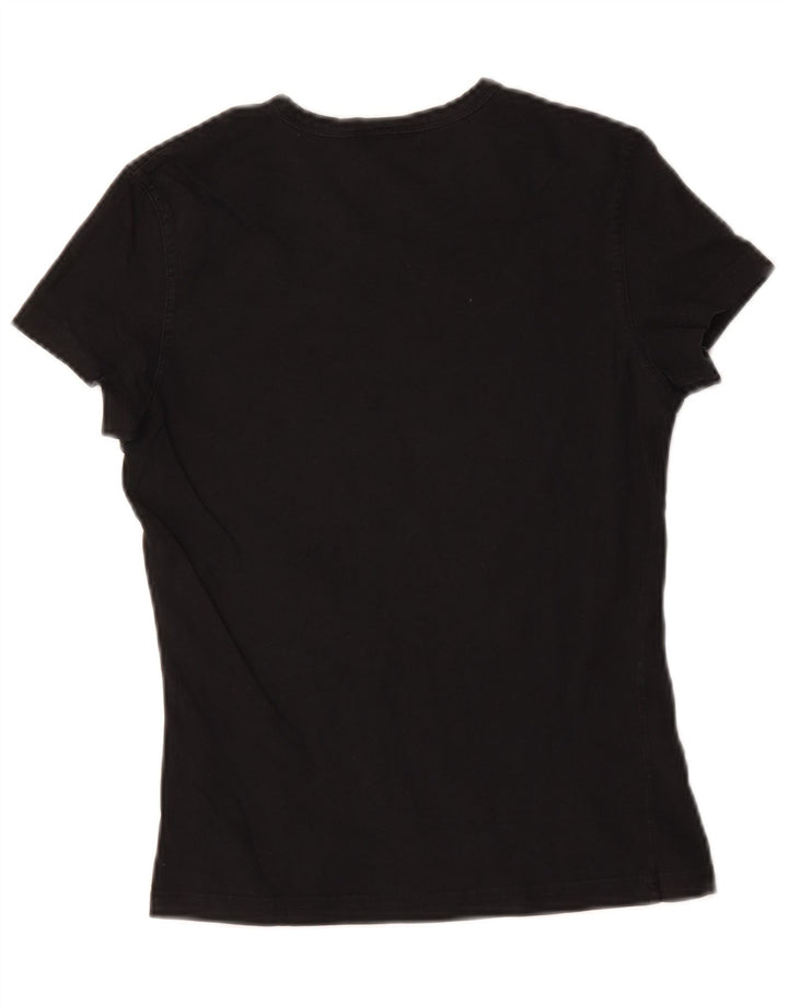 Reebok T-Shirt Femme UK 12 Moyen Noir