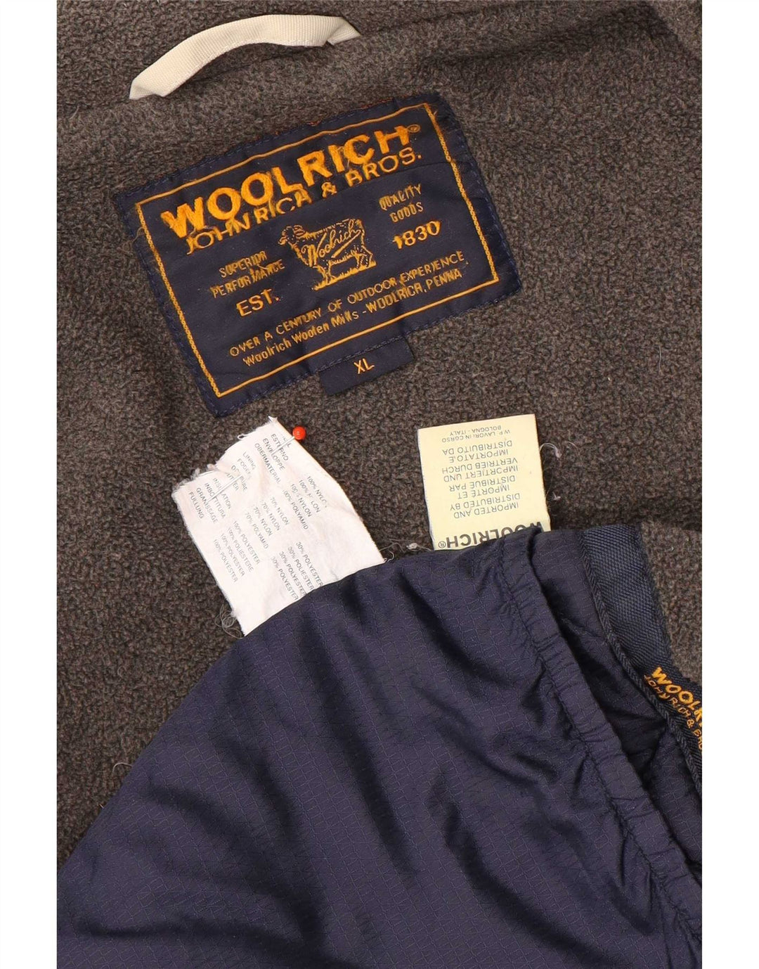 Woolrich Veste coupe-vent homme UK 42 XL Beige Nylon