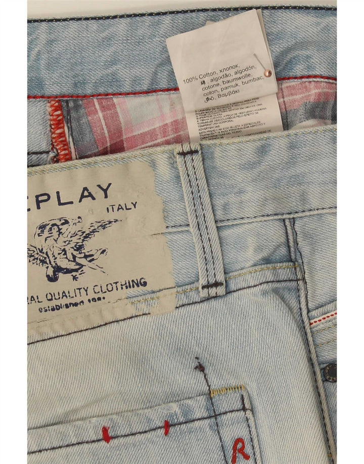 Replay Jean droit homme W36 L34 bleu coton
